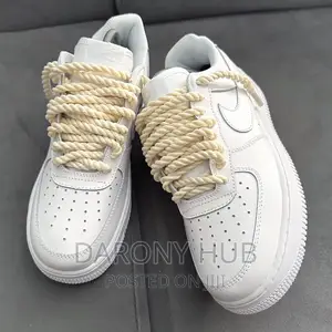 Best Quality WHITE NIKE AIR-FORCE 1 Luxury Sneakers