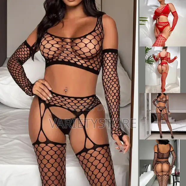 Three Piece Sexy Thigh High Tights Halter Fishnet Pantyhose for sale