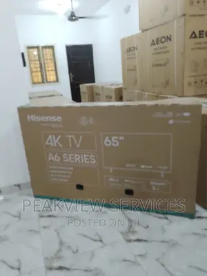 New in (A6K) 65 Inches Hisense UHD Smart Tv