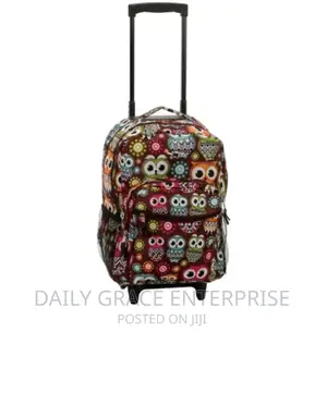 Rockland Unisex Luggage 17" Rolling Backpack RO1 Owl