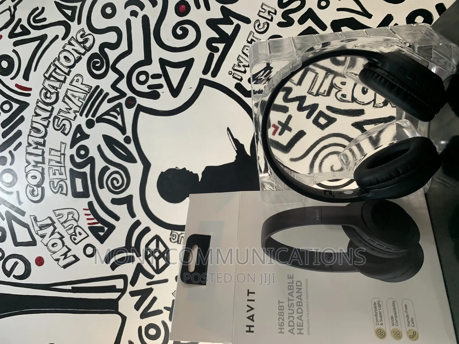 Havit Adjustable Headband Wireless Foldable Headphones