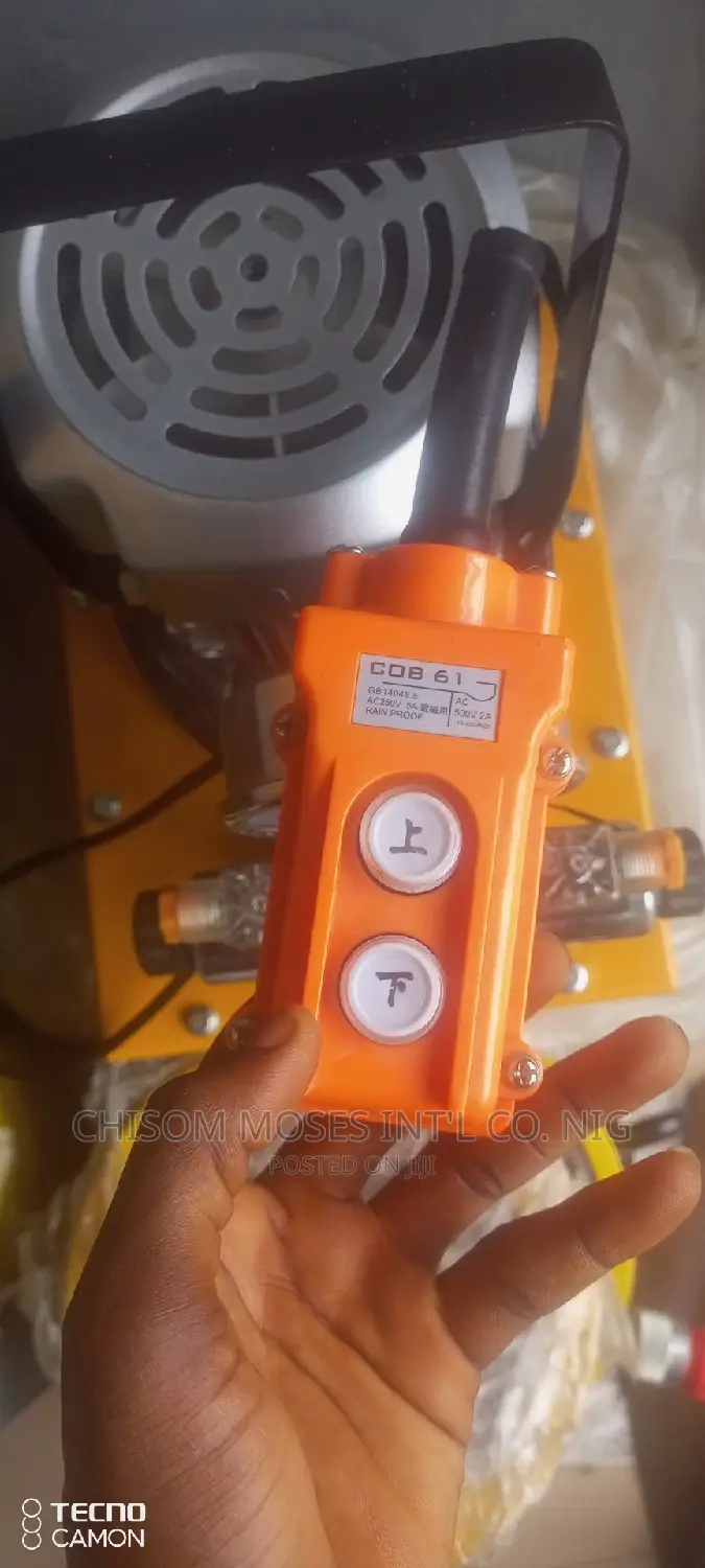 Electric Hydraulic Pump Double Hose Connection With Remote