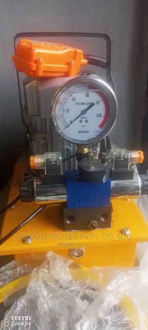 Electric Hydraulic Pump Double Hose Connection With Remote