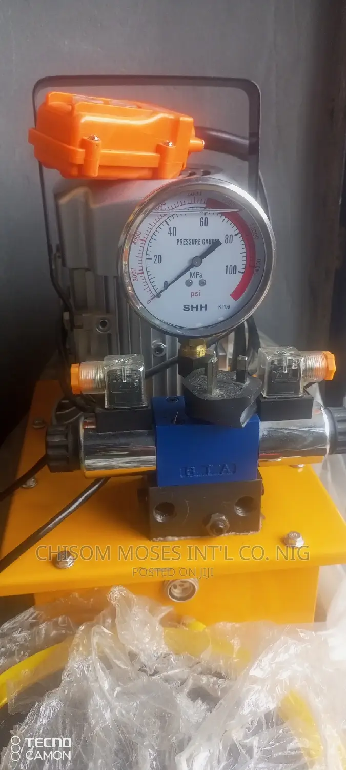 Electric Hydraulic Pump Double Hose Connection With Remote