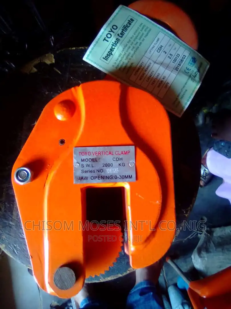 Toyo Vertical Beam Lifting Clamp Ok 2 Tons