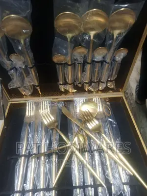 Golden Spoon Fork by 24 PCS