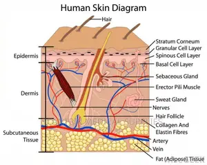 Skin Structure Anatomical Model