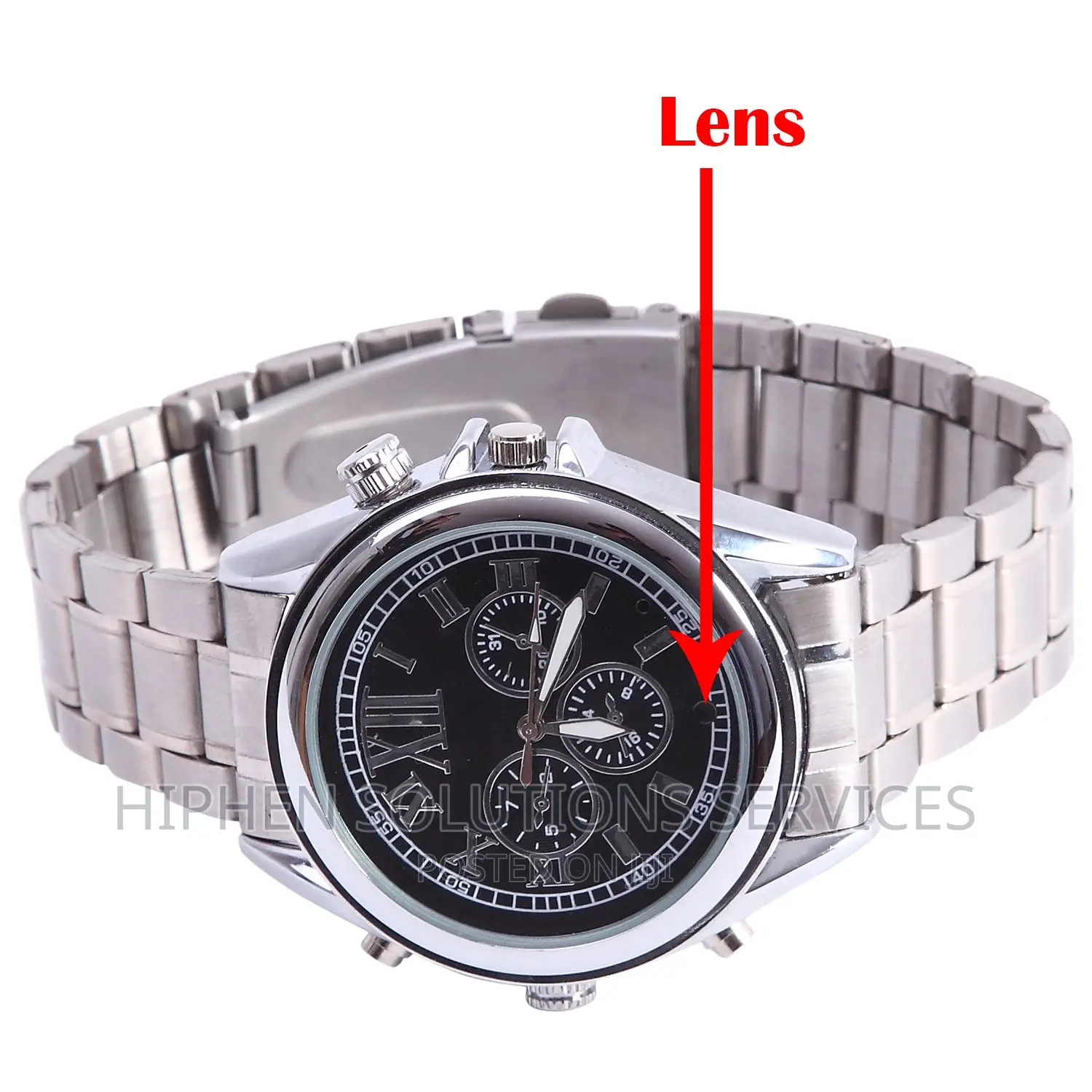 Wrist Watch HD Spy Camera Black