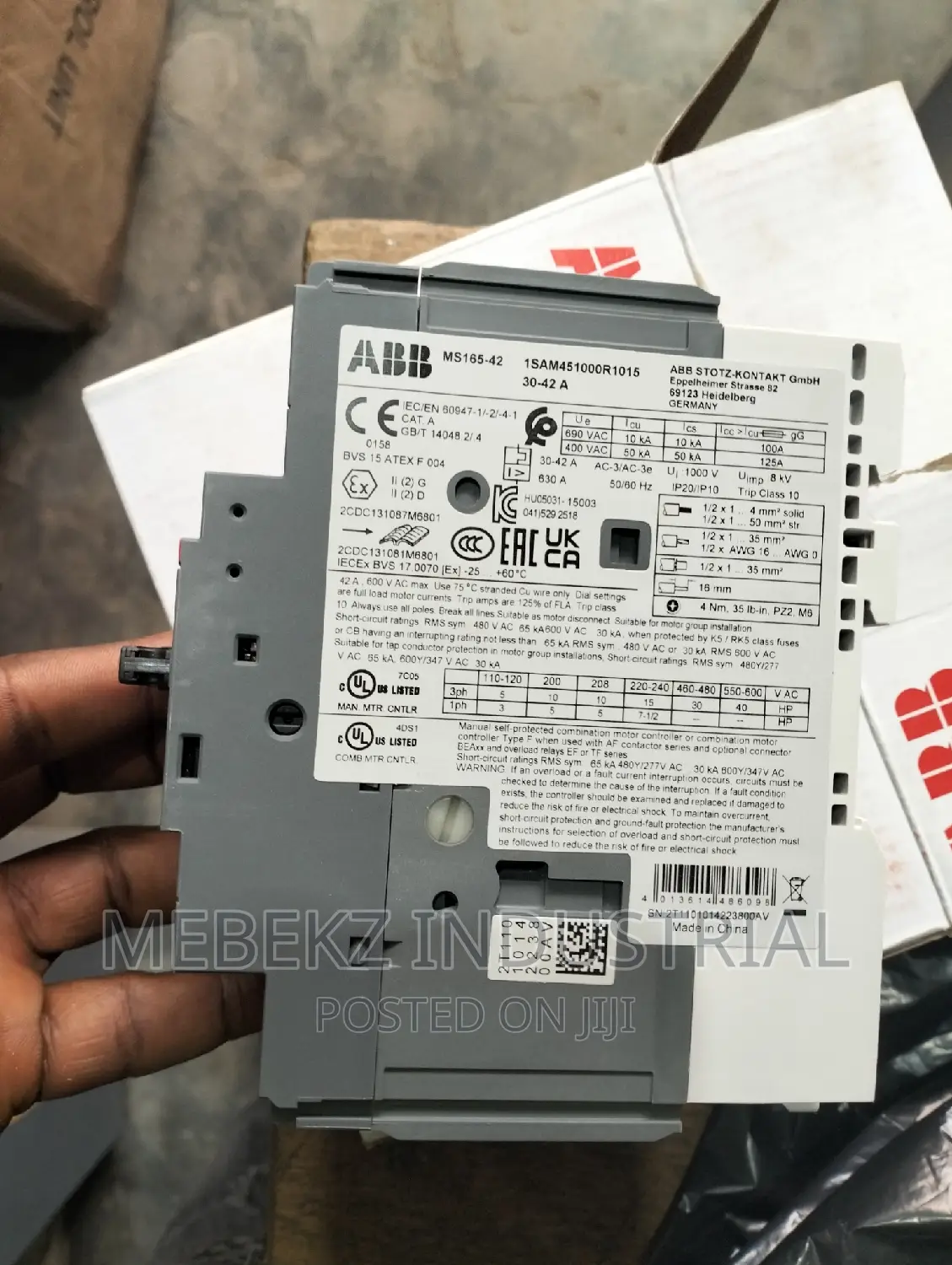 ABB Motor Circuit Breaker MS165 30-42a