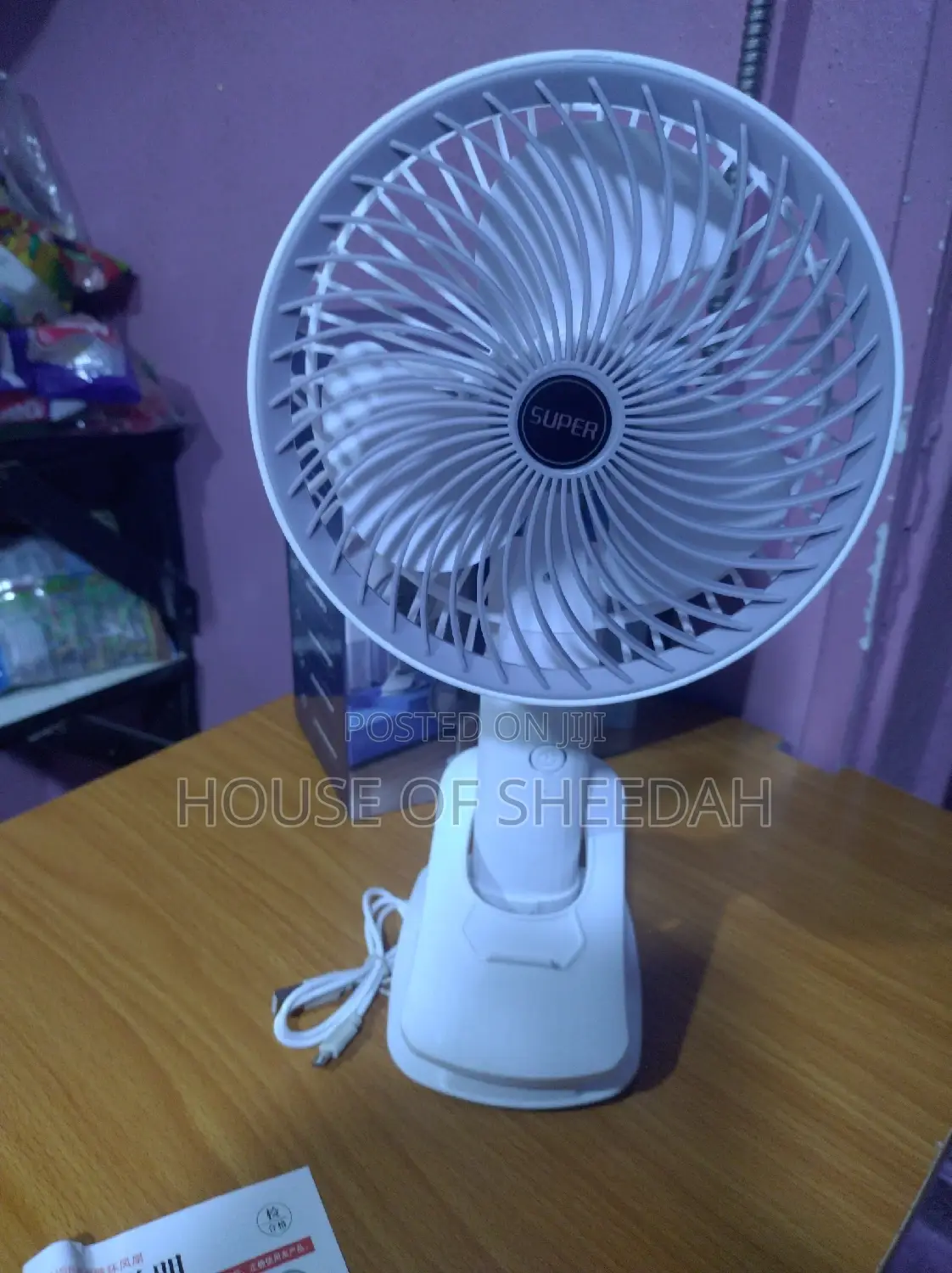 Multifunction Desktop Rechargeable Fan