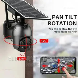5mp 360 Solar Security Camera Wifi/4g Sim Card Wireless