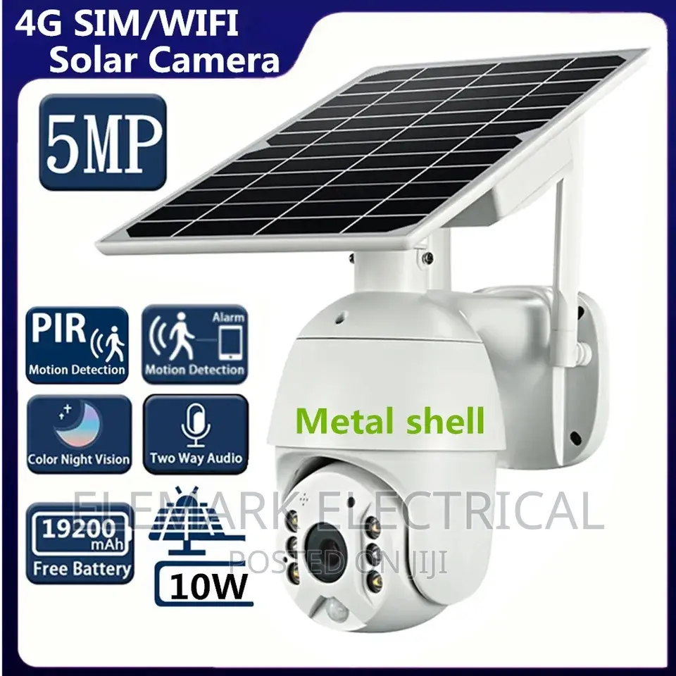 4G Sim Card/Wifi 5mp Solar Camera IP Security