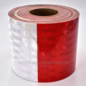 Red / 7" White Conspicuity Reflective Tape
