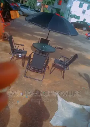 Four Set of Chair, Table and Umbrella