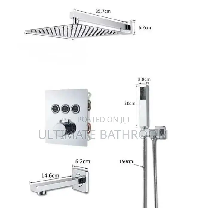 Pressing Button 5ways Conduit Shower