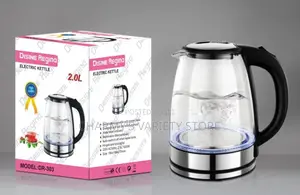 2L Electric Glass Kettle With Blue Light