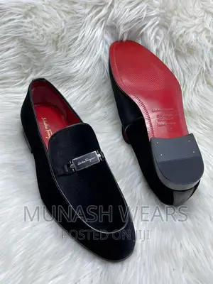 Original Italian Salvatore Feragamo Velvet Shoe