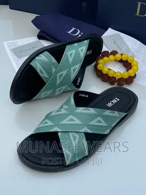 Original Dior Leather Slipers