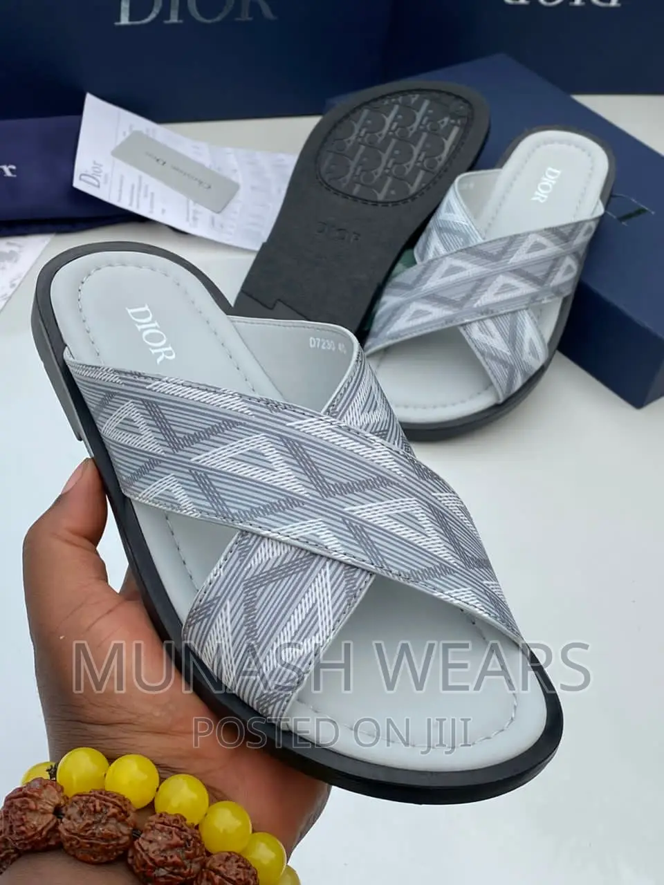 Original Dior Leather Slipers