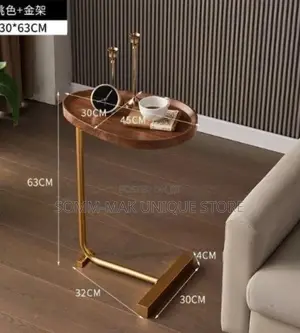 Side Round C Coffee Table - Gold