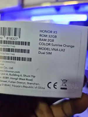 New Honor X5 32 GB Orange