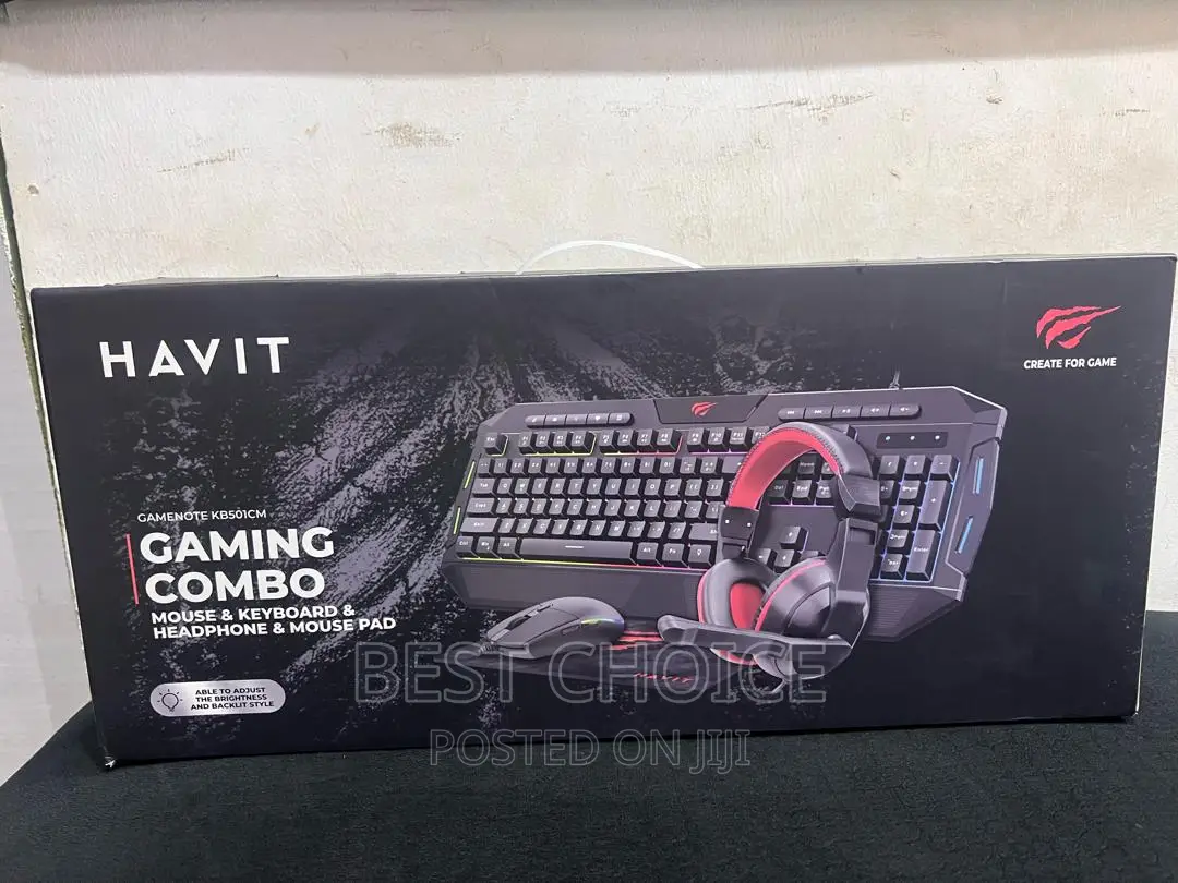 Havit Gaming Combo Mouse Keyboard Headphones Mousepad