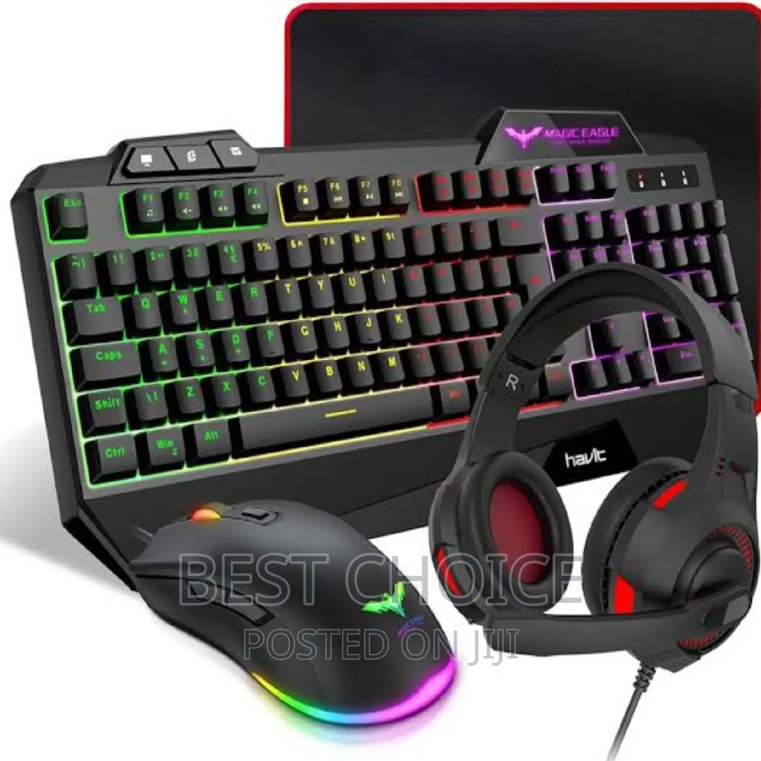 Havit Gaming Combo Mouse Keyboard Headphones Mousepad