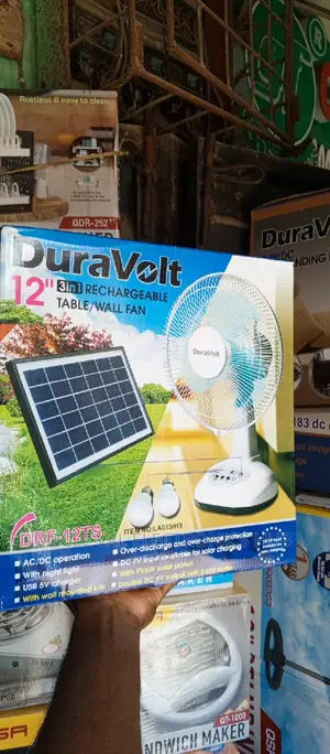 Duravolt 12" Rechargeable Table Fan