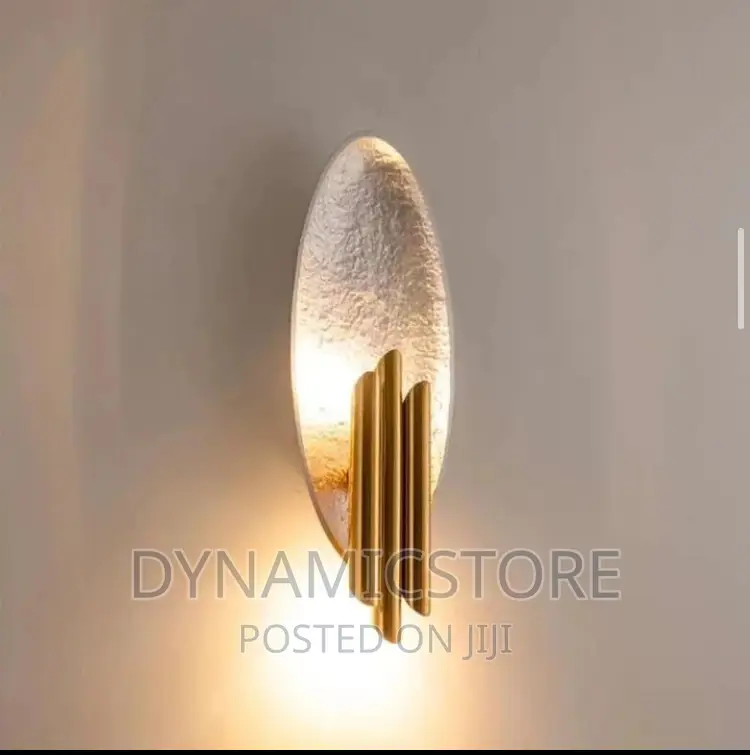 Gold and Silver Creative Metal Wall Light Fashion Art