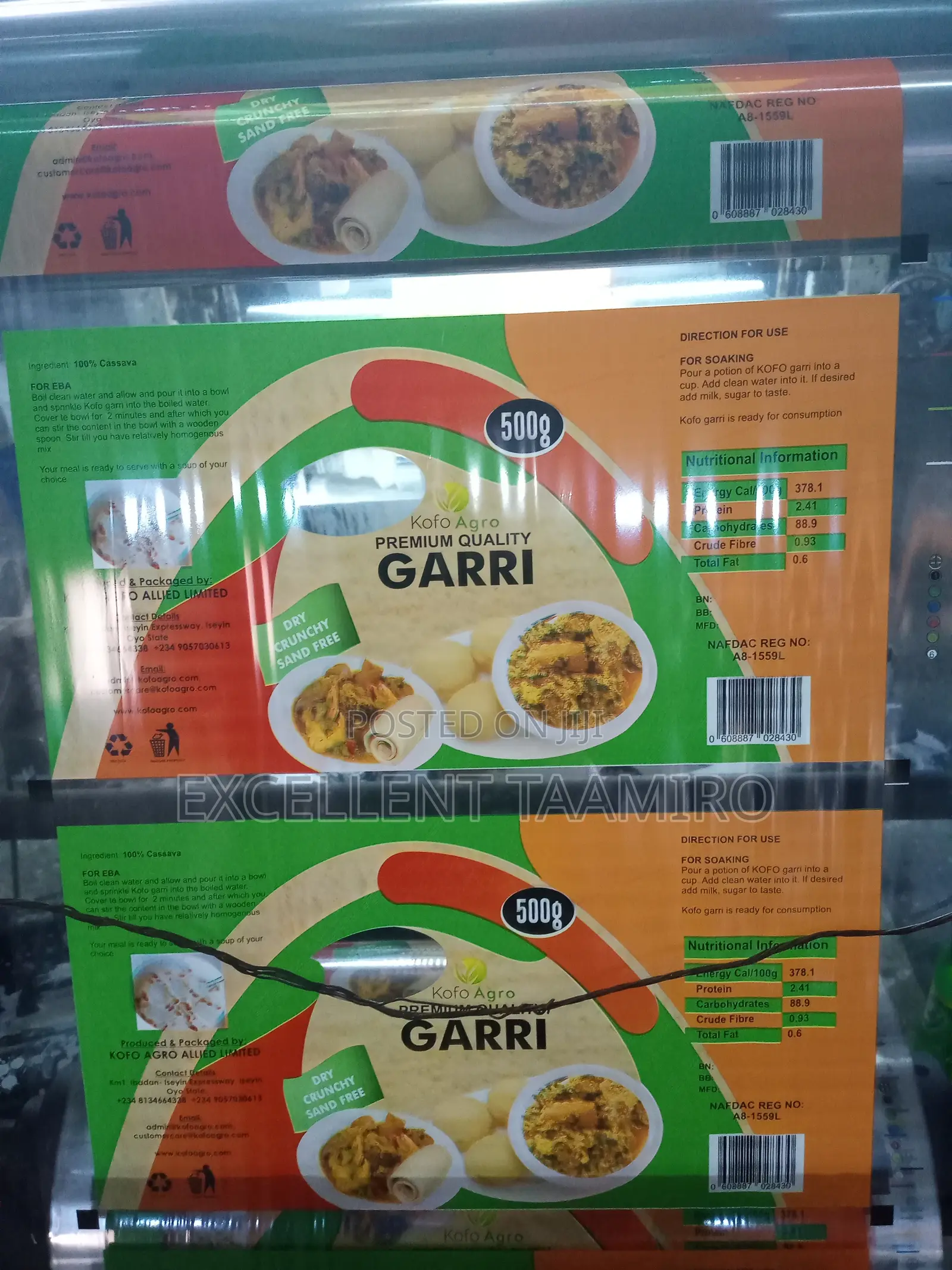 Laminated Pouches for Garri and Others