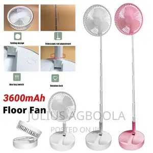 Folding Fan Desk Fan Adjustable Portable Rechargeable Fan