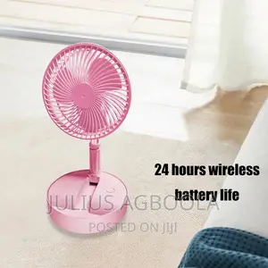 Folding Fan Desk Fan Adjustable Portable Rechargeable Fan