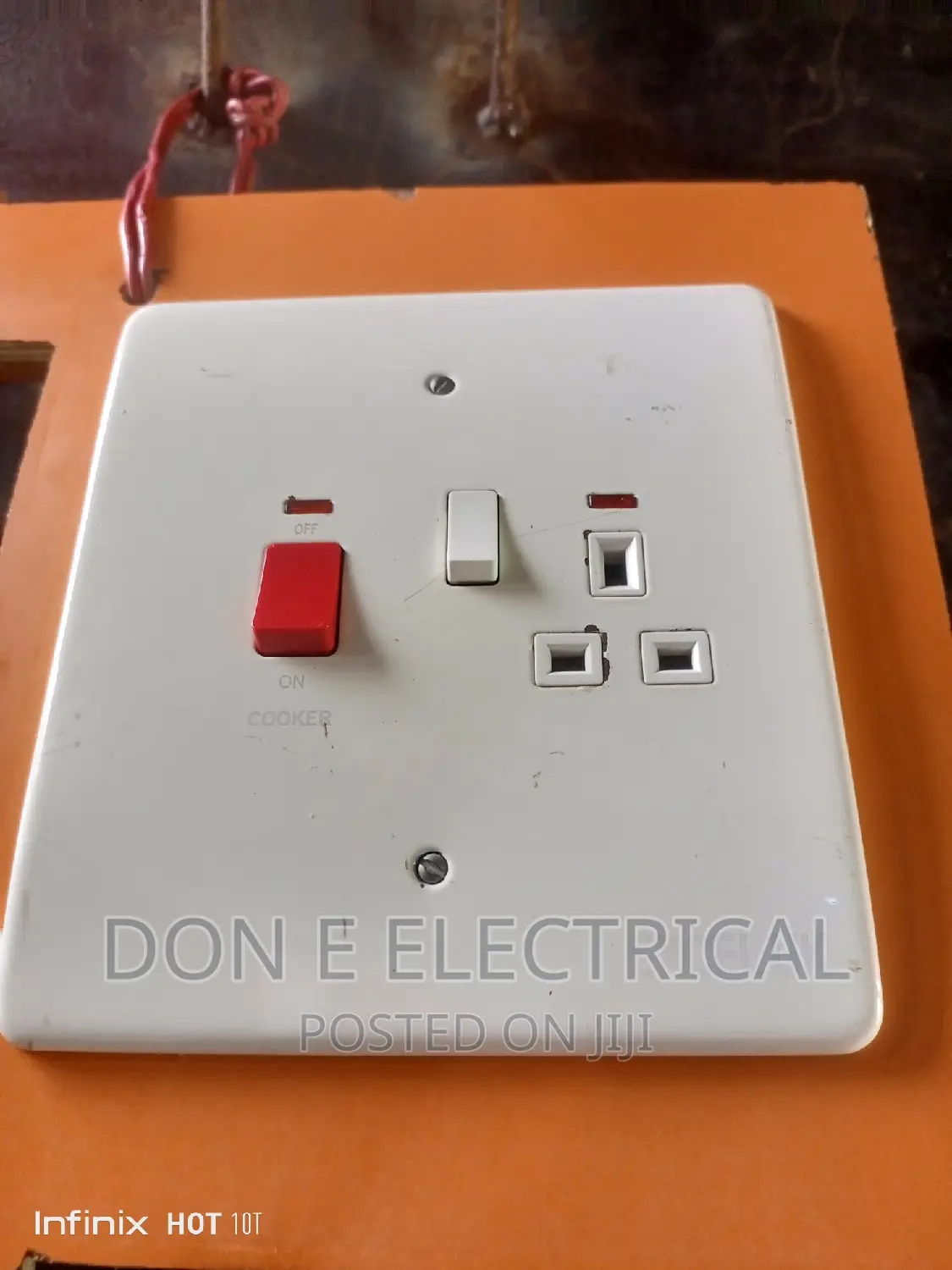 6/6 13amps Cooker Unit Socket Excel Uk