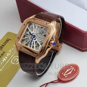 Original CARTIER Leather Strap Watch Available in Store