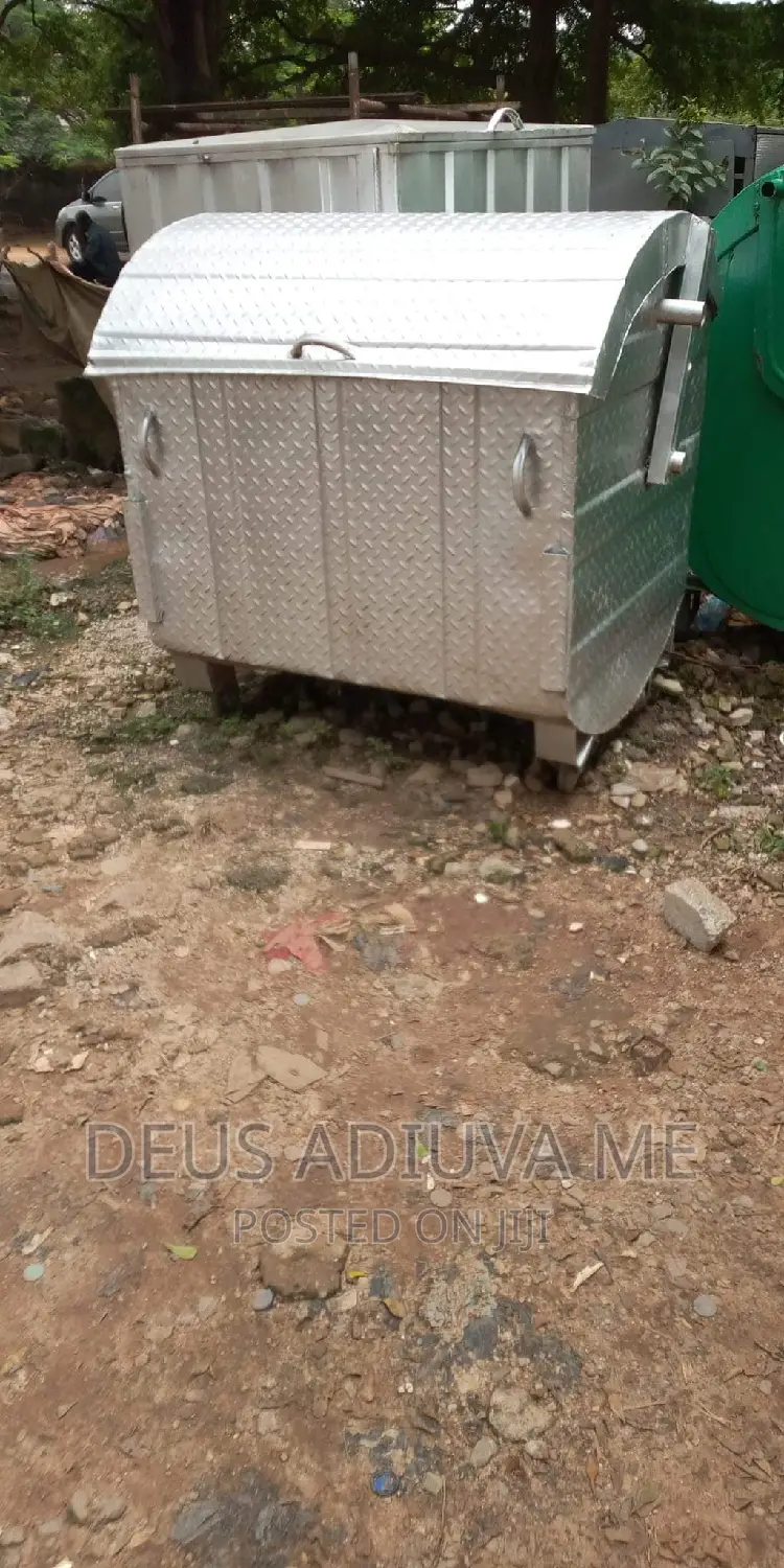 Galvanised Garbage Container