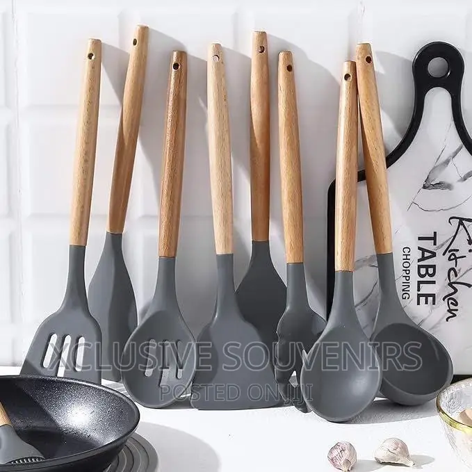4pcs Set Kitchen Silicon Spoon Set