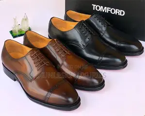 Original Tom Ford Leather Brogues Shoe for Men
