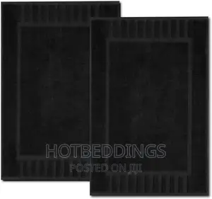 Black Floortowels-2pcs