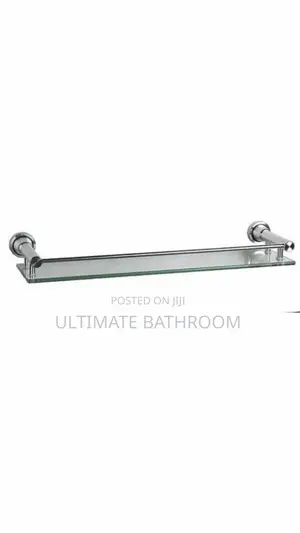 60cm Glass Bathroom Shelf