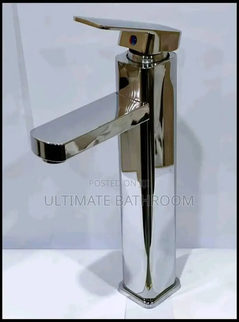 Square Stainless Long Basin Mixer Tap