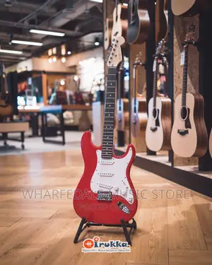 Fender Squire Sq Mm Strat Ht- Lead Guitar Black Red