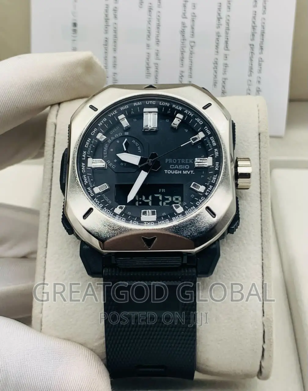 **Casio Protrek Double Time Wristwatch* 