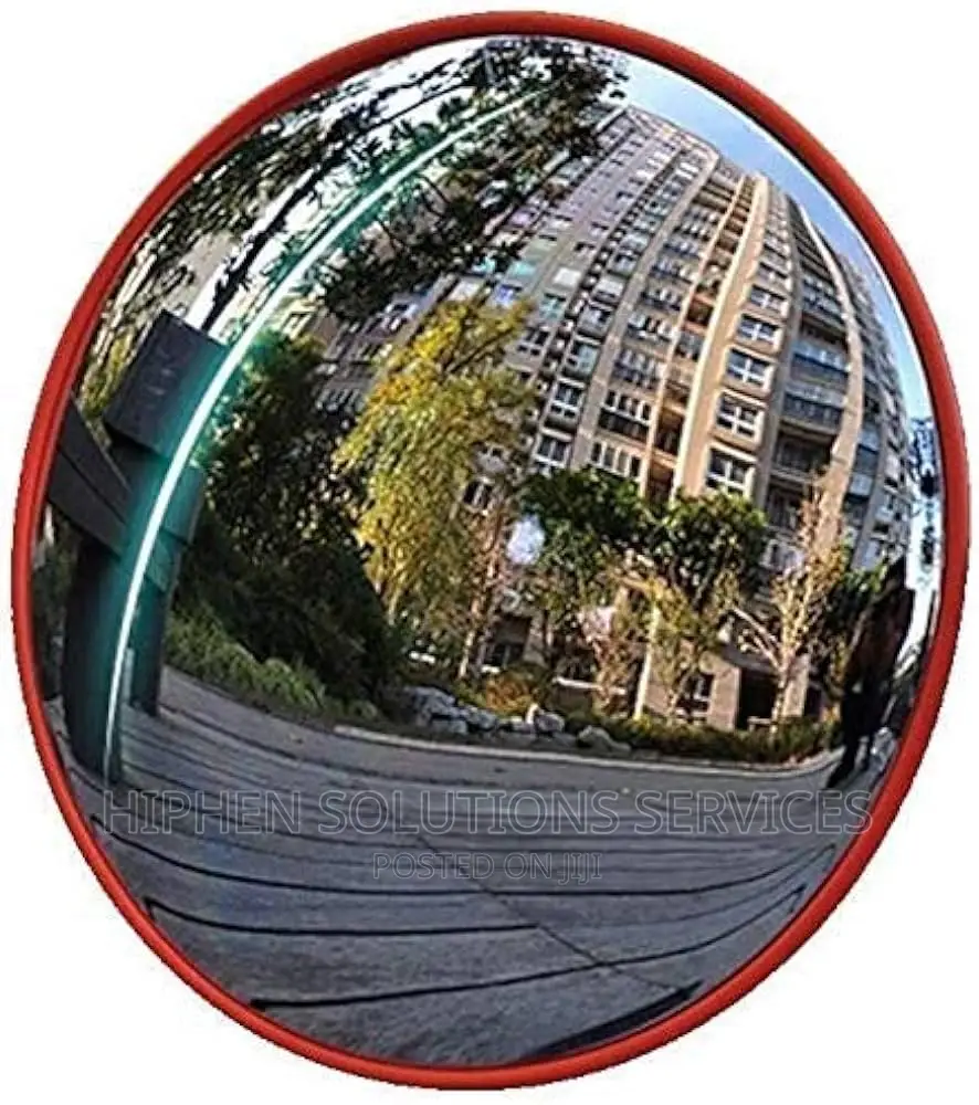 Convex Mirror, Acrylic Plastic Face High Visibility Edge