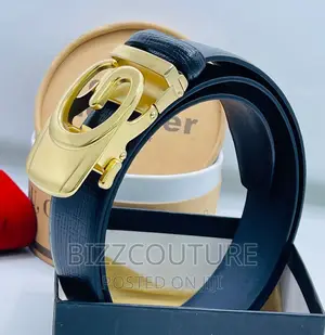 Original GUCCI Leather Belts Available in Store
