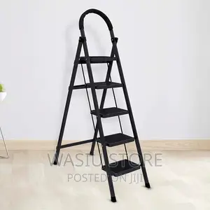 5 Step Ladder for Home and Outdoor (Black)