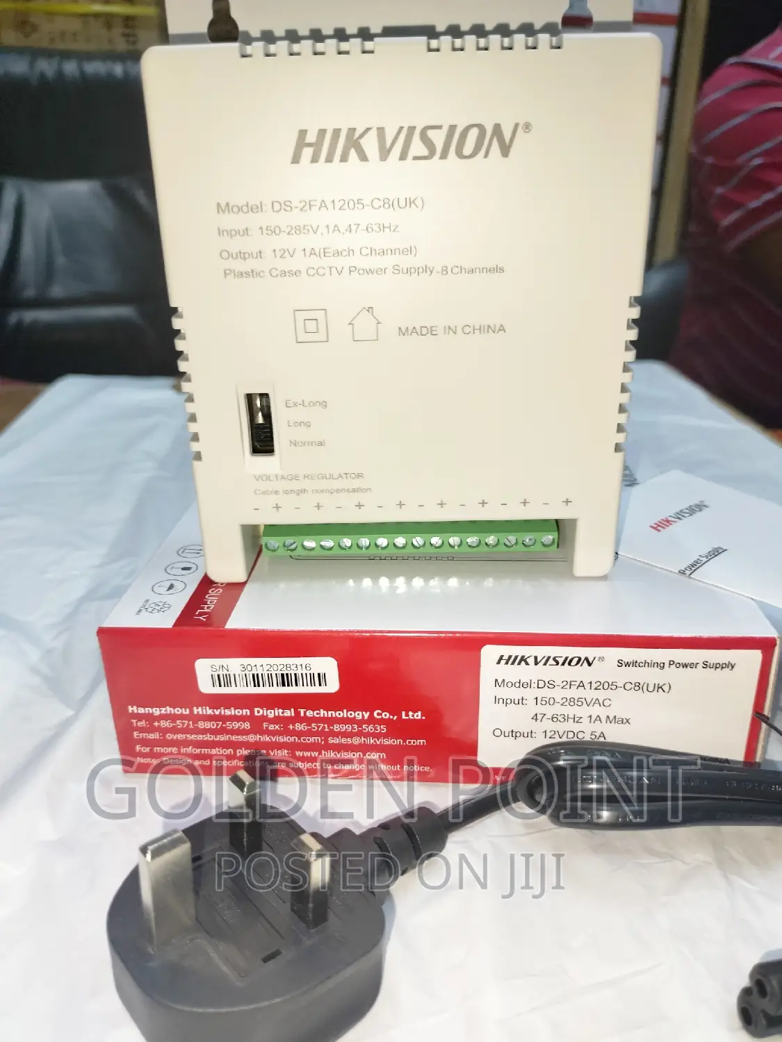 8ways 12vdc Cctv Power Supply Box