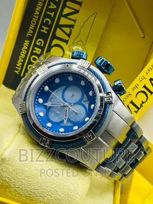 Original INVICTA Silver Steel Chain Watch Available in Store