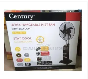 Rechargeable Mist(Water) Fan With Remote - 18" -90w