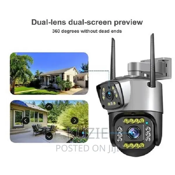 V380pro 6mp Solar PTZ 4G SIM Card Dual Lens Camera-Black in Ikeja - Security  & Surveillance, Kuzie Emelife | Jiji.ng