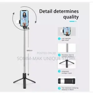 Selfie Stick Tripod Stand, Fill Light Wireless Bluet Remote
